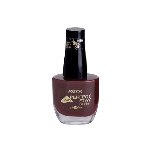 Astor Perfect Stay Gel Shine lakier do paznokci odcień 307 Red My Mood 12 ml + do każdego zamówienia upominek. iperfumy-pl czarny 