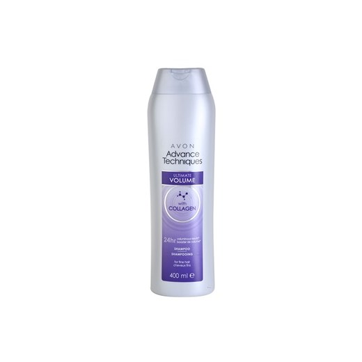 Avon Advance Techniques Ultimate Volume szampon do zwiększenia objętości (Shampoo with Collagen) 400 ml + do każdego zamówienia upominek. iperfumy-pl fioletowy