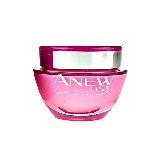 Avon Anew Vitale Żel Krem na noc (Night Gel Cream) 50 ml + do każdego zamówienia upominek. iperfumy-pl rozowy
