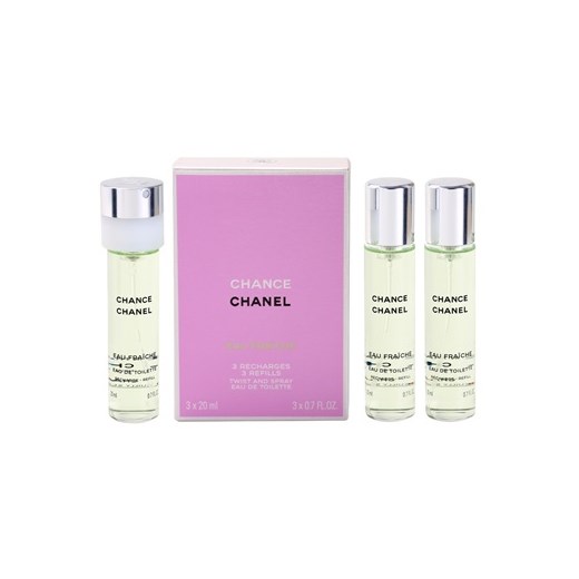 Chanel Chance Eau Fraiche woda toaletowa dla kobiet 3x20 ml (3 x napełnienie)  + do każdego zamówienia upominek. iperfumy-pl fioletowy damskie