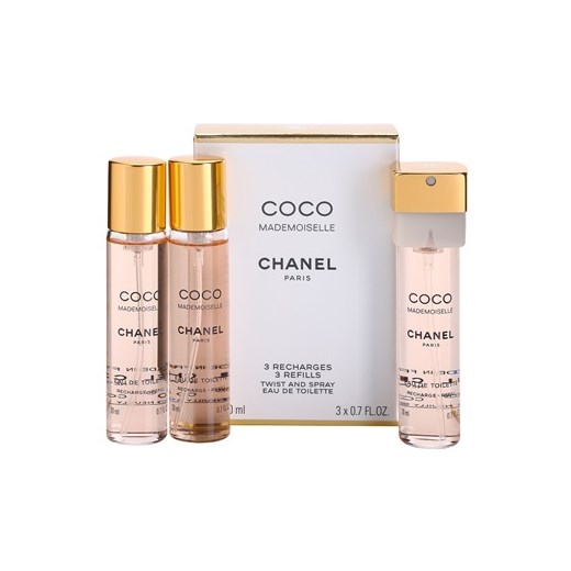 Chanel Coco Mademoiselle woda toaletowa dla kobiet 3x20 ml (3 x napełnienie)  + do każdego zamówienia upominek. iperfumy-pl bezowy damskie