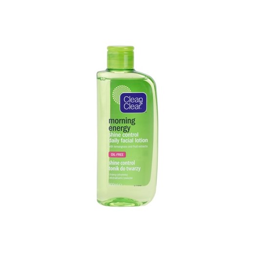 Clean & Clear Morning Energy tonik matujący Shine Control Daily Facial Lotion 200 ml + do każdego zamówienia upominek. iperfumy-pl zielony