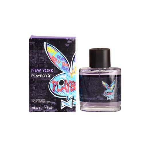 Playboy New York woda toaletowa dla mężczyzn 50 ml + do każdego zamówienia upominek. iperfumy-pl szary męskie