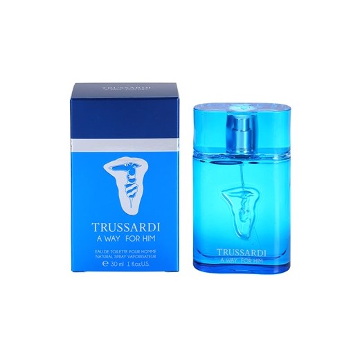 Trussardi A Way For Him woda toaletowa dla mężczyzn 30 ml + do każdego zamówienia upominek. iperfumy-pl niebieski męskie