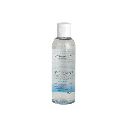 Dermedic Hydrain3 Hialuro woda micelarna 100 ml + do każdego zamówienia upominek. iperfumy-pl szary 
