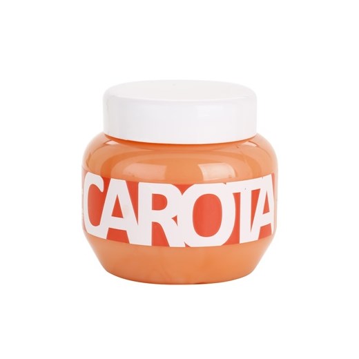 Kallos Carota maseczka  do wszystkich rodzajów włosów (Hair Mask) 275 ml + do każdego zamówienia upominek. iperfumy-pl pomaranczowy 
