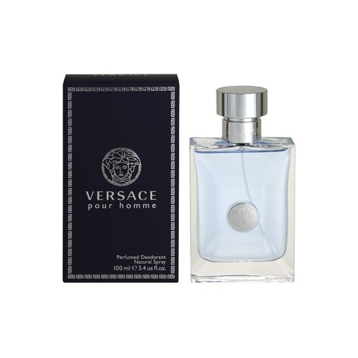 Versace pour Homme dezodorant w sprayu dla mężczyzn 100 ml  + do każdego zamówienia upominek. iperfumy-pl czarny męskie