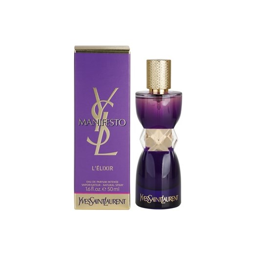 Yves Saint Laurent Manifesto L'Elixir woda perfumowana dla kobiet 50 ml  + do każdego zamówienia upominek. iperfumy-pl fioletowy damskie