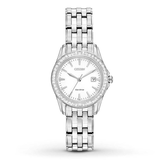 Zegarek damski Citizen Eco-Drive EW1901-58A minuta-pl szary Zegarki damskie