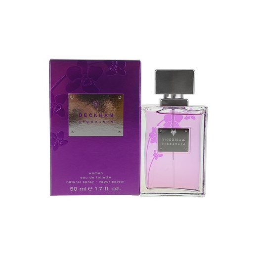 David Beckham Signature for Her woda toaletowa dla kobiet 50 ml  + do każdego zamówienia upominek. iperfumy-pl fioletowy damskie