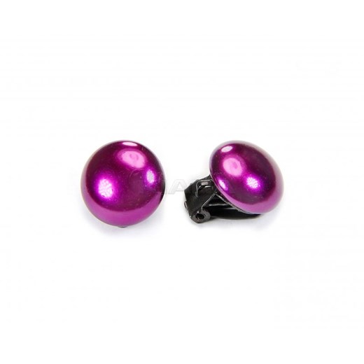 Klipsy fioletowe kiara-sztuczna-bizuteria-jablonex czerwony perły