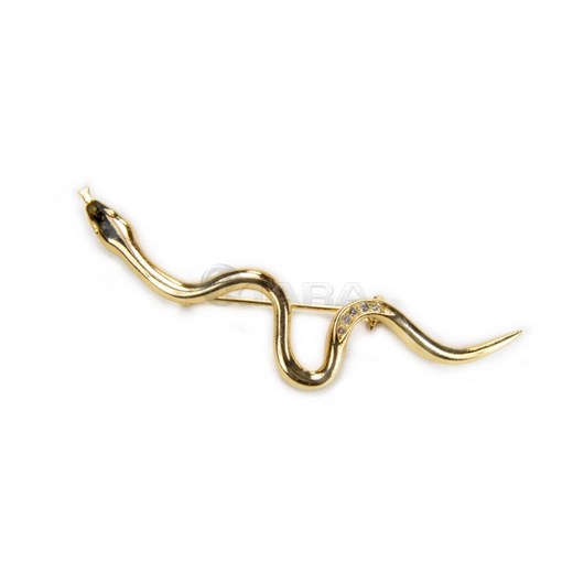 Broszka wąż kiara-sztuczna-bizuteria-jablonex  złota