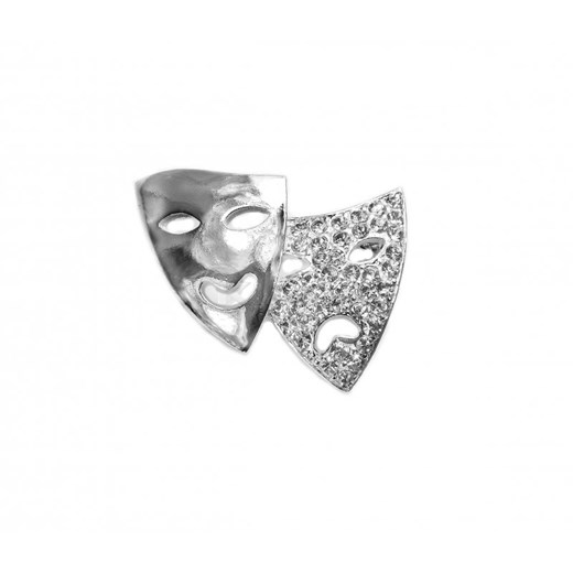 Broszka maski kiara-sztuczna-bizuteria-jablonex szary 