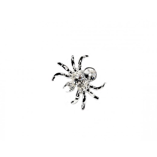 Broszka pająk kiara-sztuczna-bizuteria-jablonex bialy mały