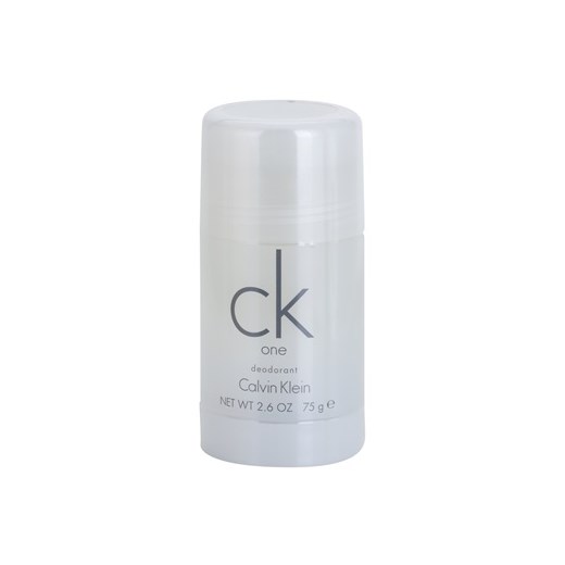 Calvin Klein CK One dezodorant w sztyfcie unisex 75 g  + do każdego zamówienia upominek. iperfumy-pl szary 
