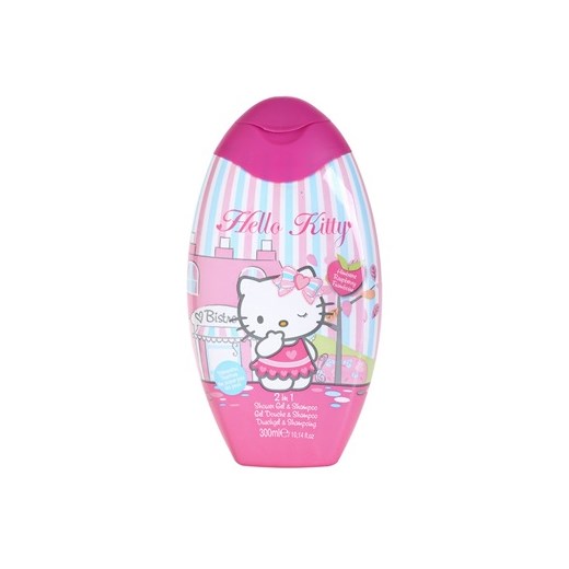 EP Line Hello Kitty żel i szampon pod prysznic 2 w 1 Shower Gel and Shapoo 2 in 1 (Raspberry) 300 ml + do każdego zamówienia upominek. iperfumy-pl fioletowy Hello Kitty