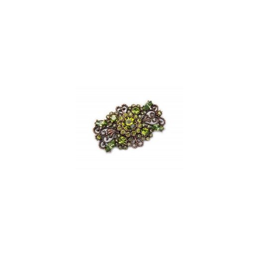 Broszka olivine kiara-sztuczna-bizuteria-jablonex zielony 