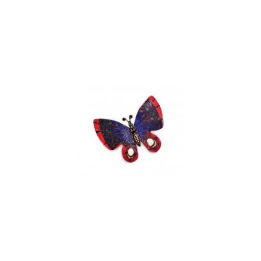 Broszka motyl kiara-sztuczna-bizuteria-jablonex granatowy metal