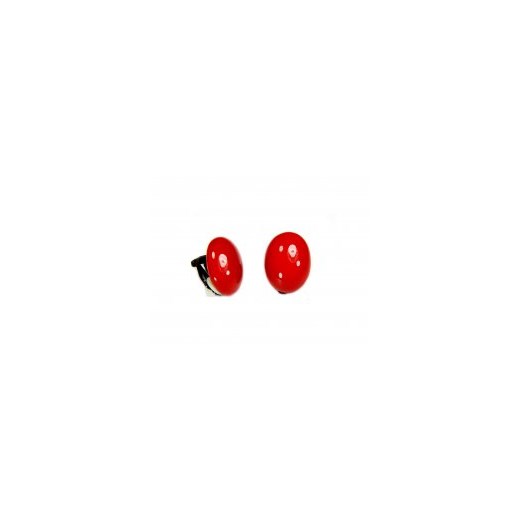 Klipsy czerwone owalne kiara-sztuczna-bizuteria-jablonex czerwony 