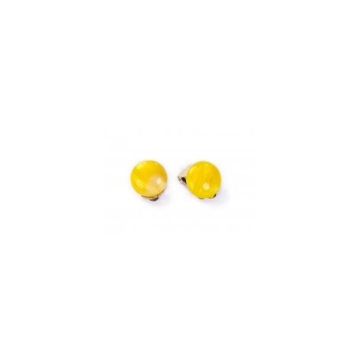 Klipsy żółte kiara-sztuczna-bizuteria-jablonex zolty mały