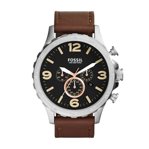 FOSSIL NATE JR-1475 time-trend czarny elegancki
