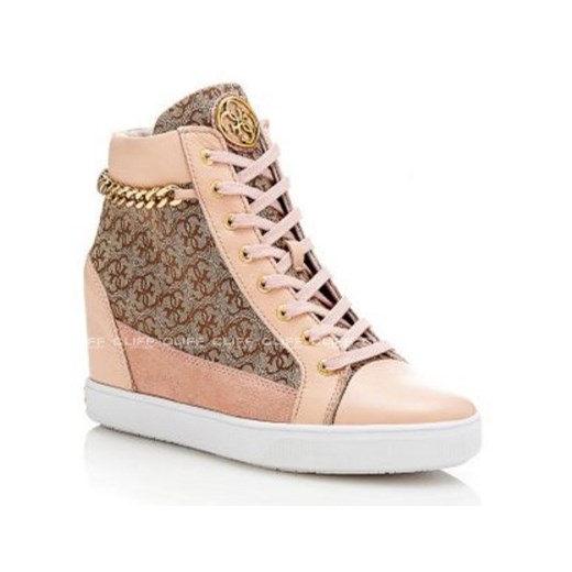 BUTY GUESS SNEAKERS cliffsport-pl bezowy casual
