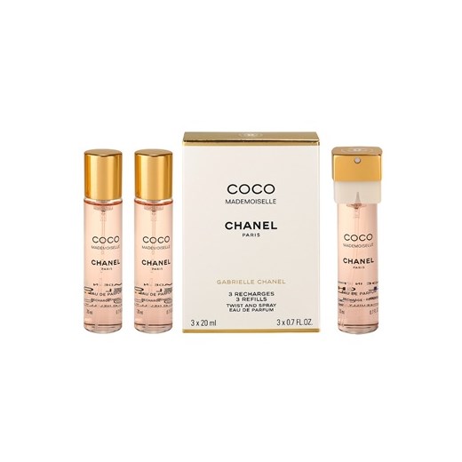 Chanel Coco Mademoiselle woda perfumowana dla kobiet 3x20 ml (3 x napełnienie)  + do każdego zamówienia upominek. iperfumy-pl bezowy damskie