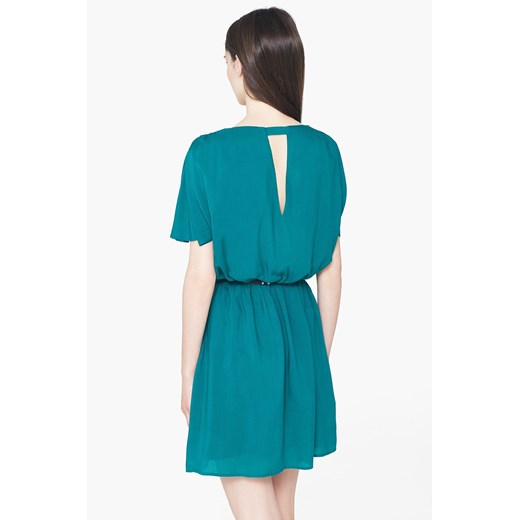 Sukienka - Mango - Sukienka Tuba answear-com turkusowy rękawy