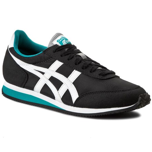 Sneakersy ASICS - ONITSUKA TIGER Sakurada D2D1N Black/White 9098 eobuwie-pl czarny płaska podeszwa