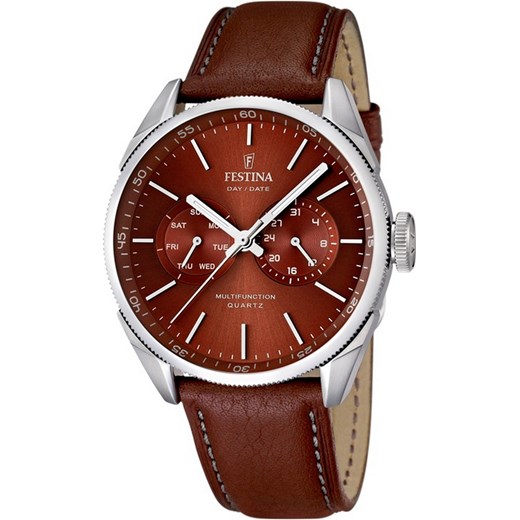 Zegarek Męski FESTINA F16629/5 Sport Multifunction - 16629/5 otozegarki brazowy Zegarki męskie