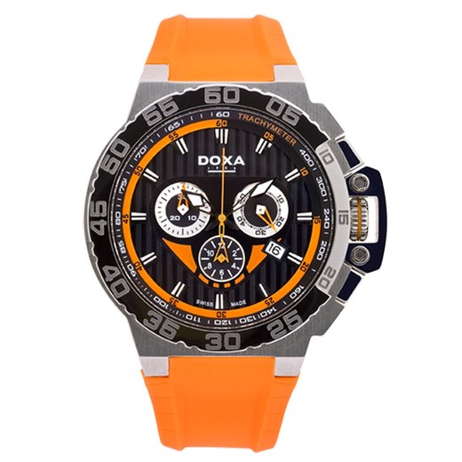 Zegarek Szwajcarski DOXA SPLASH 700.10.351.21 otozegarki pomaranczowy elegancki