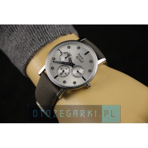 PIERRE RICAUD P21072.52B3QF Zegarek - Niemiecka Jakość otozegarki szary Odzież