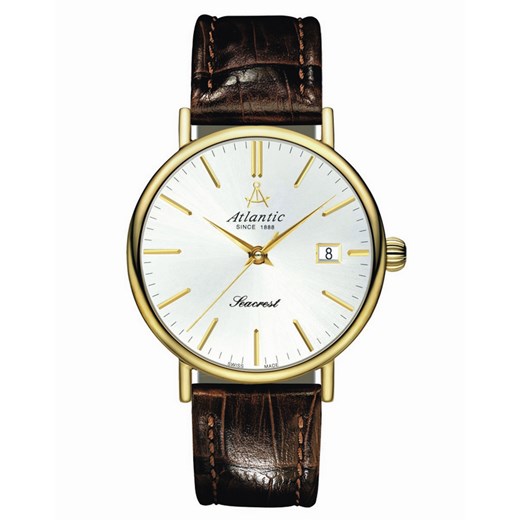 Zegarek Męski ATLANTIC Seacrest Classic 50344.45.21 otozegarki bezowy klasyczny