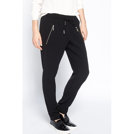 Spodnie damskie - Answear - Spodnie Black & White answear-com czarny wiosna