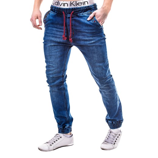 Spodnie P216 - JEANSOWE ombre niebieski jeans