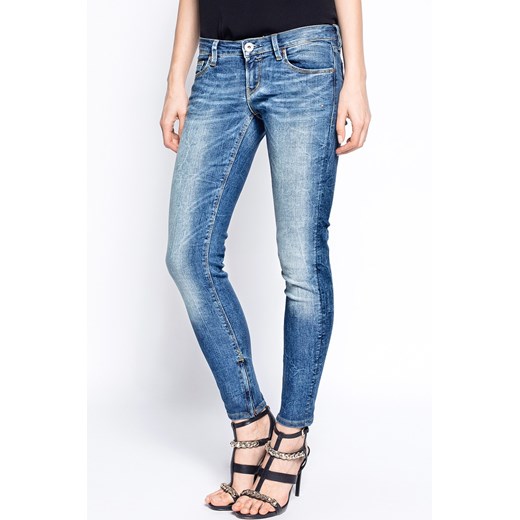 Jeansy - Guess Jeans - Jeansy Skinny Ultra Low answear-com niebieski casual
