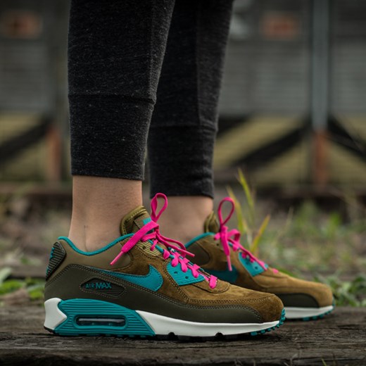 BUTY NIKE AIR MAX 90 LEATHER 768887 300 sneakerstudio-pl zielony Buty do biegania