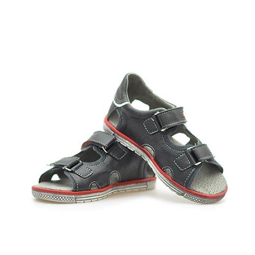 Sandały dziecięce Kornecki 04537 Czarne arturo-obuwie szary lato