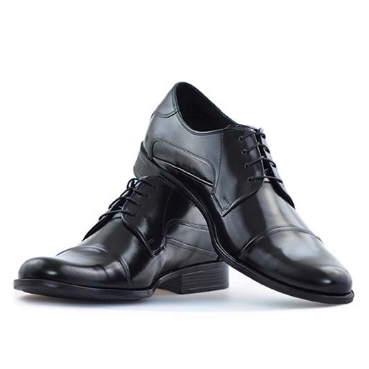 Pantofle Pan 706 Czarny arturo-obuwie szary elegancki
