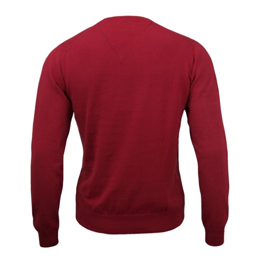 Męski sweter Adriano Guinari SWADGAW15CIEMNYCZERWONY jegoszafa-pl czerwony bawełna