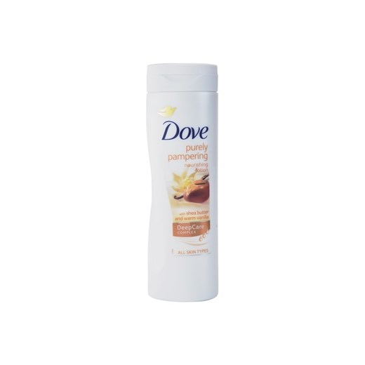 Dove Purely Pampering Shea Butter odżywcze mleczko do ciała masło shea i wanilia (Nourishing Lotion) 400 ml + do każdego zamówienia upominek. iperfumy-pl szary 