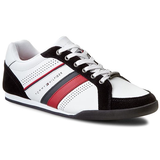 Sneakersy TOMMY HILFIGER - Riley 4C FM56821104 White/Midnight 100 eobuwie-pl bialy casual