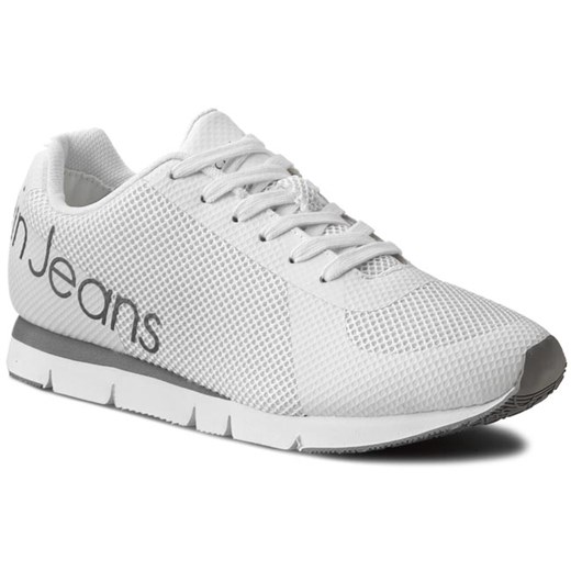 Sneakersy CALVIN KLEIN JEANS - Jack SE8526  White eobuwie-pl szary casual