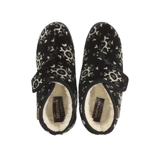 Bambosze Intermax na rzep Top-13-W-1368 obuwie-lizuraj-pl szary casual