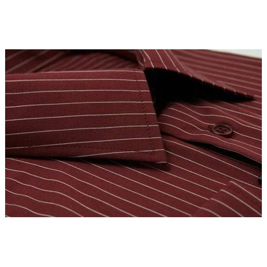 Rafael koszula bordowa 48 182/188 kr. klasyczna krzysztof-pl czerwony klasyczny
