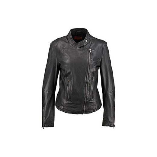 Black Leather Biker Jacket tkmaxx szary casual