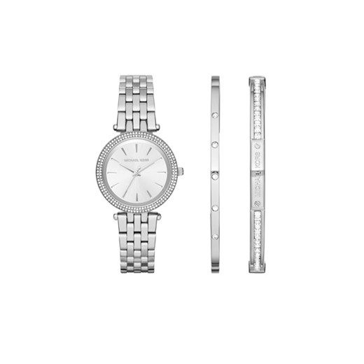 "MICHAEL Michael Kors Darci Gift Set Silver-Tone zegarki srebrny" fashionette szary kamienie