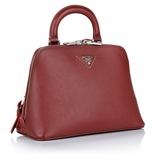 "Zainetto Backpack Saffiano Lux Cerise R torebki czerwony" fashionette czerwony na ramię