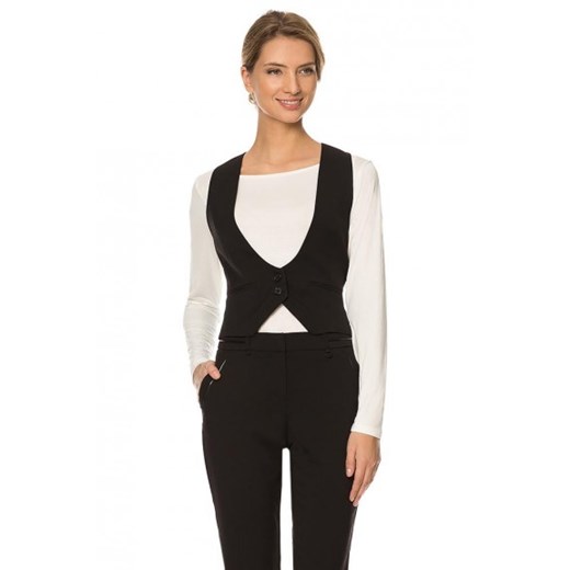 Elegancka kamizelka smokingowa orsay bezowy elegancki