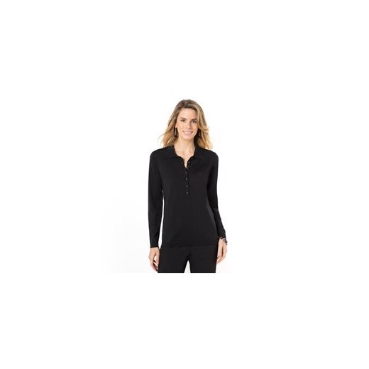 Sweter z kołnierzykiem polo: 50% wełny merino, 50% akrylu la-redoute-pl bezowy dzianina